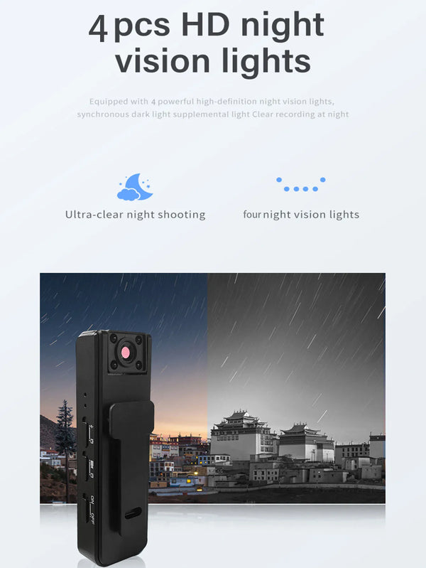 HD Smart Pen Camera With Rotating Lens Night Vision Portable - stepyours.com