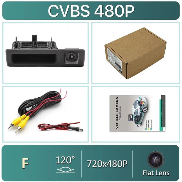 GreenYi 170 Degree 1080P HD AHD Night Vision Rear View Camera For BMW 3 Series - stepyours.com