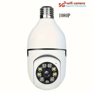 Ease Life App Light Bulb Security Camera 5GHz WiFi 360 Degree E27 Screw In - stepyours.com