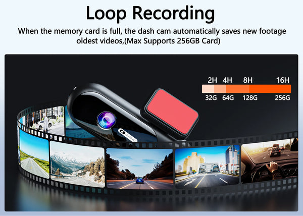 4K Front And Rear Dual Lens Dash Cam With HDR Night Vision WiFi Parking - stepyours.com