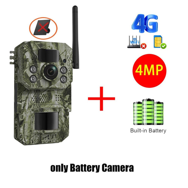 INQMEGA4G Solar Trail Camera 2K Night Vision 5MP PIR Motion Activated - stepyours.com