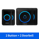 Meian Smart Home Doorbell Wireless Security Doorbell IP65 Waterproof Outdoor Door Bell 60 Songs 5 Volume Adjustable Chime Kit by stepyours.com
