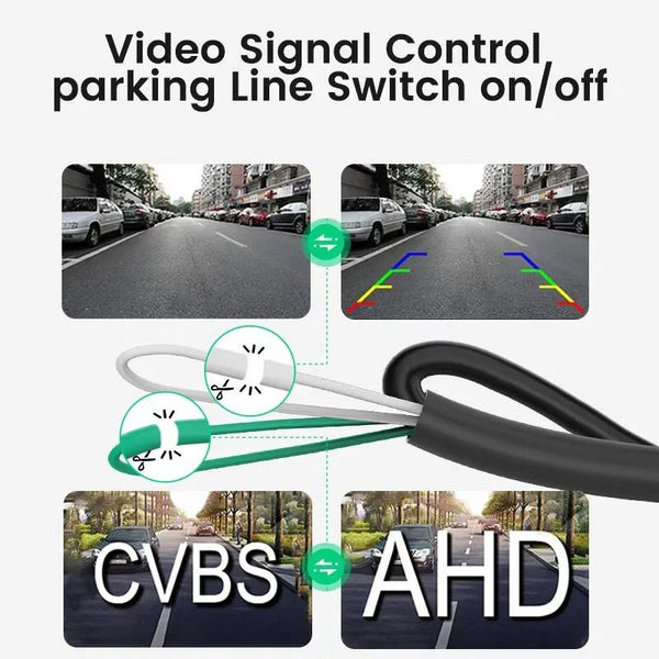 Golden Fisheye Car Rear View Camera 170 Degree AHD Waterproof Full HD Night Vision - stepyours.com