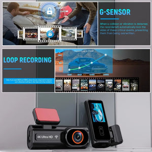 Ultra HD 4K Car Dash Cam With WIFI DVR Night Vision 24H Parking GPS - stepyours.com