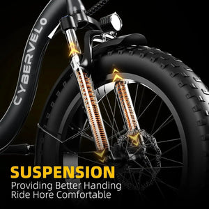 Cybervelo Foldable Fat Tire Ebike — product view 2