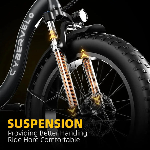 Cybervelo Foldable Fat Tire Ebike — product view 2