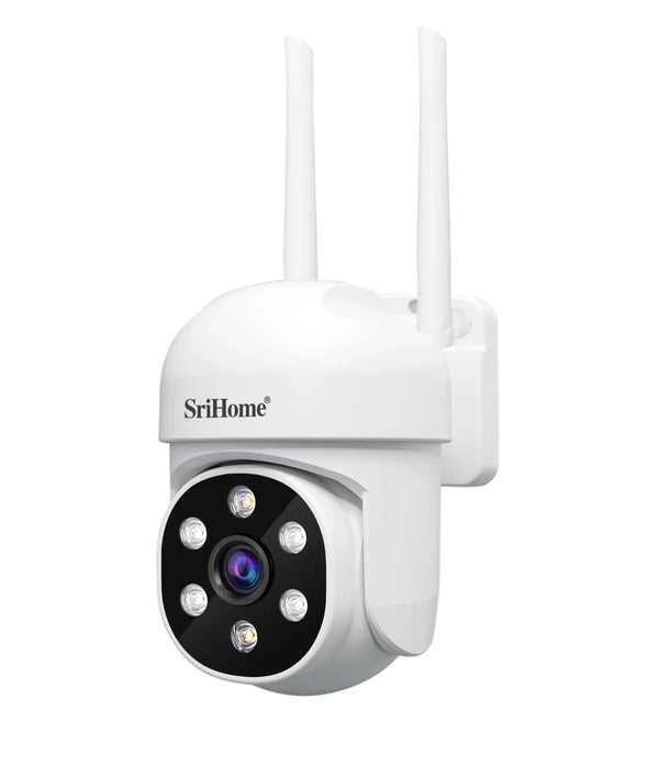 Srihome SH061 Wireless PTZ AI 1080P Home Security Camera Night Vision CCTV - stepyours.com