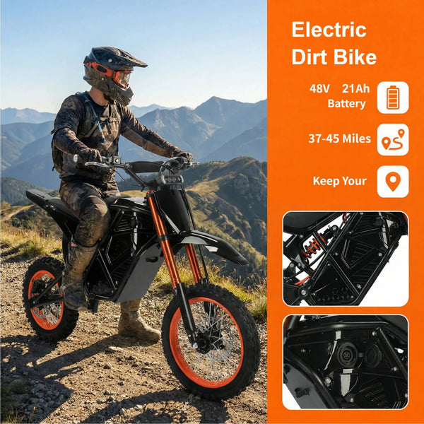 Xtion Fat Tire Electric Dirt Bike — product view 7