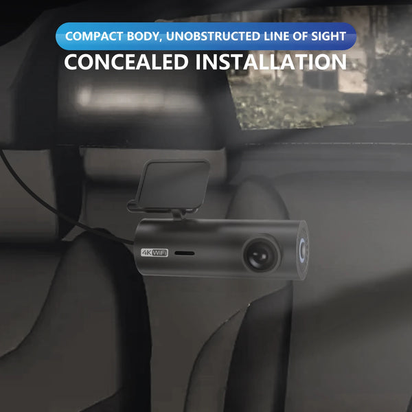 4K Car Dash Cam DVR With WiFi Front Camera 3840x2160 Night Vision Parking - stepyours.com