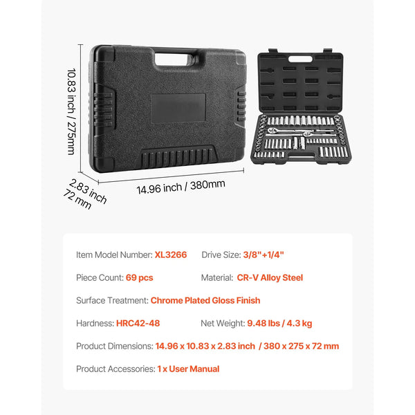 Pc Socket Ratchet Wrench Combo Set — product image 8