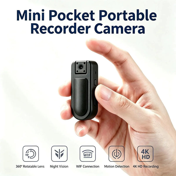 Ultra HD Mini Body Camera, Portable Wearable Video Recorder — product view 2