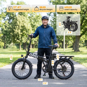 Qlife Fat Tire Foldable Ebike — product view 7