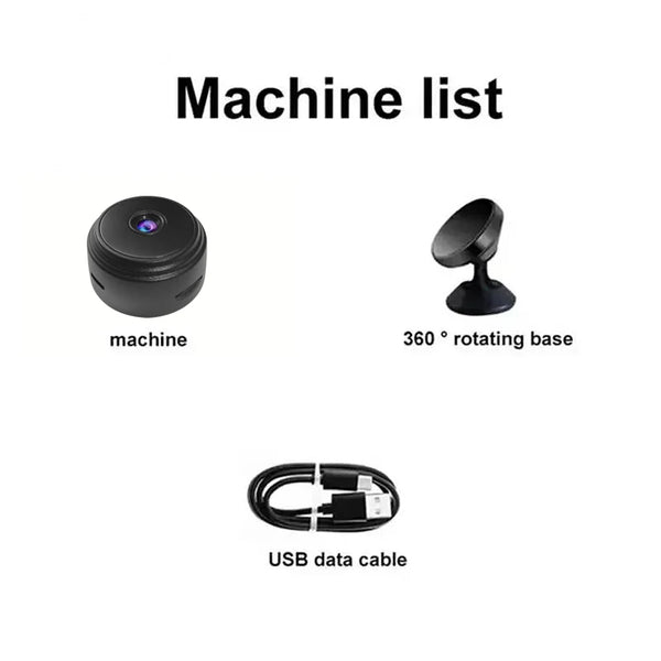 A9 HD WiFi Smart Monitor Indoor Security Camera - 720p Real Time View.Add Hooks - stepyours.com