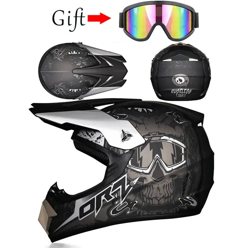 Orz Motocross Off Road Helmet — product view 1