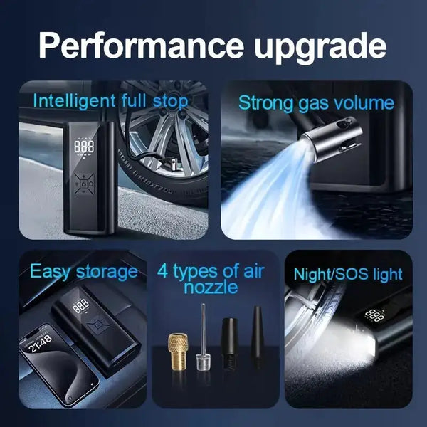 Portable LCD Car Tire Inflator — product view 6