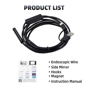 Type C 360 Degree Two Way Rotary Endoscope Camera 1080P HD For Car Inspection - stepyours.com