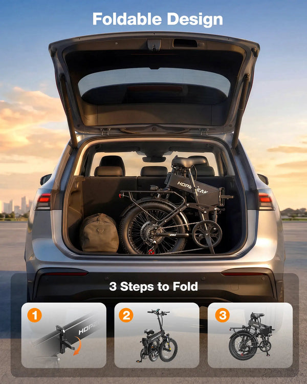 Hopepeak - Folding Ebike — product view 7