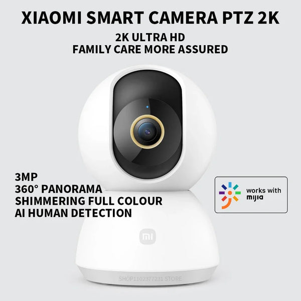Xiaomi 360 Degree PTZ 2K AI Security Camera - Night Vision And Human Detection - stepyours.com