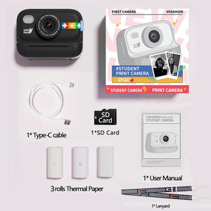 Joytrip Kids Color Instant Print Camera No Ink Thermal Paper HD Video Gift - stepyours.com
