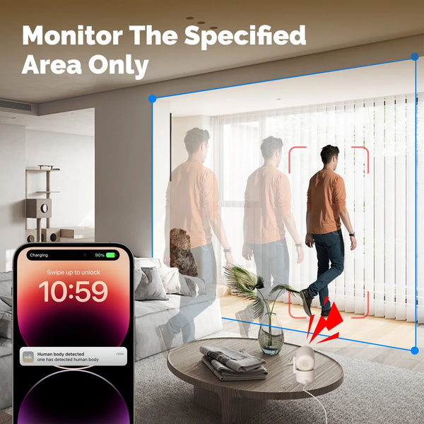 MOES Tuya WiFi Indoor Pan/Tilt Camera - 4MP HD Night Vision And Motion Alerts by stepyours.com