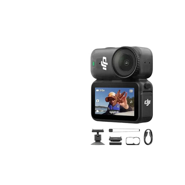 DJI Osmo Nano Digital Action Camera Standard Combo W/ 128GB & Optional Accessory 4K HDR Stabilized Video 10m Waterproof Dual Touch Screen Camera for Vlogging & Sports Camera