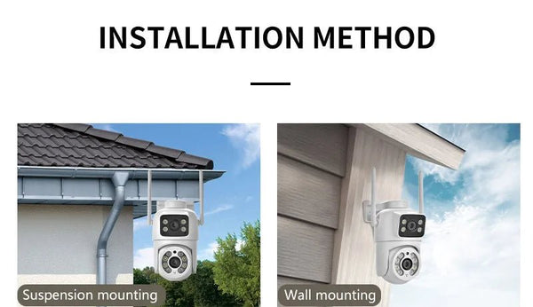 Icsee 8MP 4K PTZ WiFi Camera Dual Lens - AI Tracking Outdoor Surveillance - stepyours.com