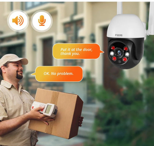 Fuers 8MP Outdoor IP Camera - Auto - Tracking and Tuya Smart Life Compatible - stepyours.com