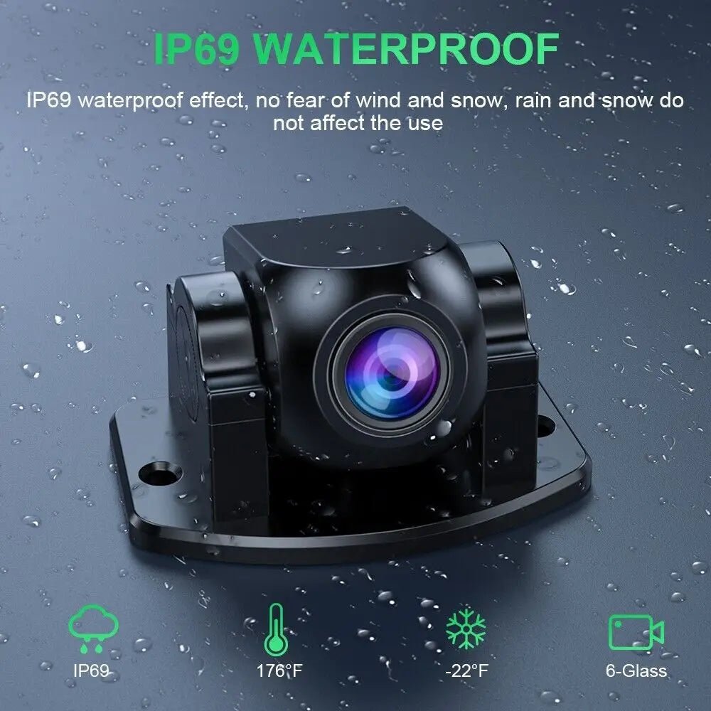 Waterproof HD Rear View Camera RCA Compatible Front And Rear Night Vision - stepyours.com