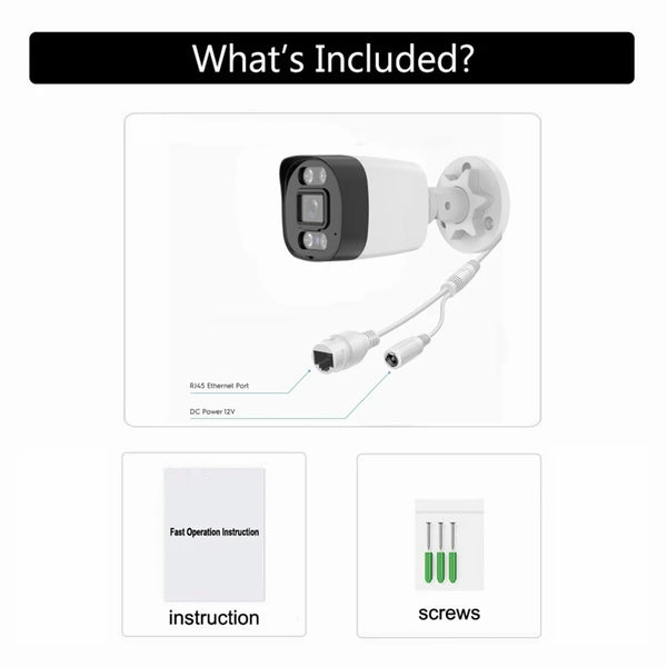XM 5MP AI IP Camera PoE CCTV Outdoor Security Waterproof NVR System Xmeyepro - stepyours.com