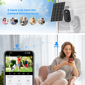 1080P Solar Outdoor WiFi Camera - PIR Motion Alarm and Cloud Storage.add Hooks - stepyours.com