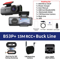 4K Dash Cam GPS WiFi Night Vision Car DVR with Optional Rear Lens