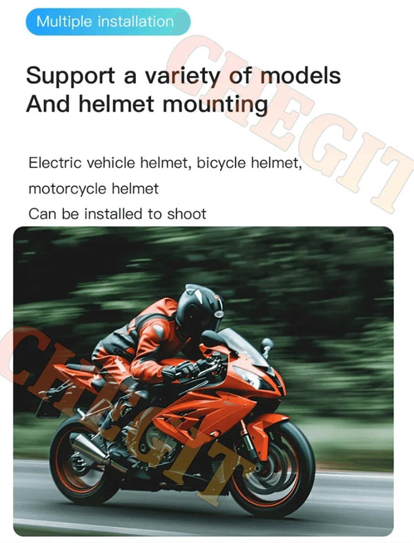 4K WiFi POV Mini Action Camera Magnetic Pocket Vlog Cam Helmet Mount for Bike - stepyours.com