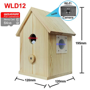 Smart Tuya Bird House 4MP HD WiFi Camera Real Time Bird Watching Nest Add Hooks - stepyours.com