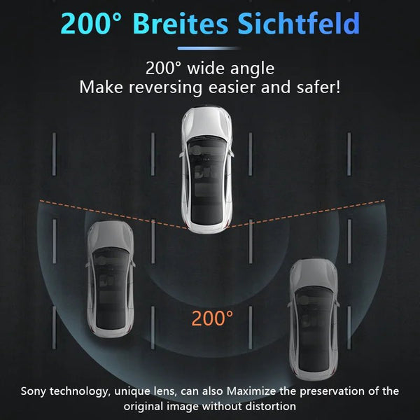 Rear View Camera 200 Degree AHD 1920X1080P Golden Fisheye Lens HDR Night Vision - stepyours.com