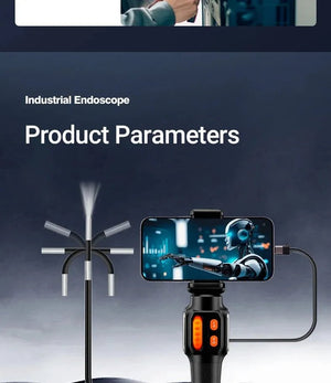 Type C 360 Degree Two Way Rotary Endoscope Camera 1080P HD For Car Inspection - stepyours.com