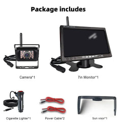 Wireless Backup Camera Kit 7 Inch AHD 1080P Monitor For Truck RV - stepyours.com