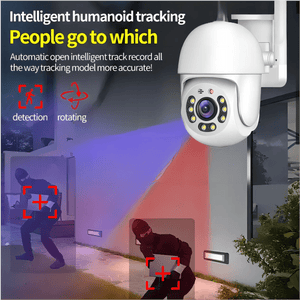 Tuya 4MP PTZ Outdoor WiFi Security Camera - IP66 Weatherproof AI Tracking - stepyours.com