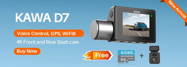 Kawa 2K Dash Cam Mini 3 for Cars Night Vision WiFi App - stepyours.com