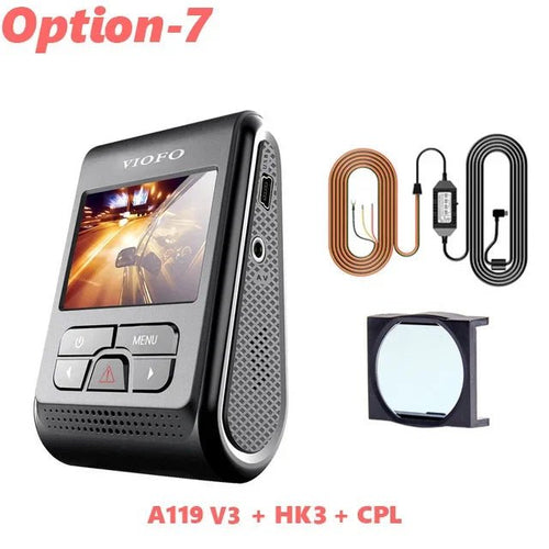 VIOFO A119 V3 2K Car Dash Camera With Parking Mode G Sensor Rota Lens - stepyours.com