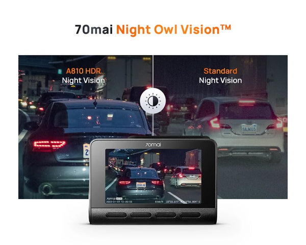 70mai 4K Dash Cam A810 Front Rear Set With 4G LTE UP04 GPS ADAS DVR - stepyours.com