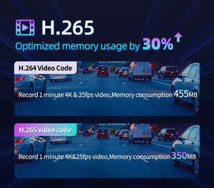 Imagebon H70 Plus 11.4 Inch 4K ADAS Dash Cam 60FPS Night Vision Dual Recording - stepyours.com
