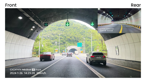 DDPAI N5 Dual 4K HDR Dash Cam Front Rear AI Night Vision WiFi 6 GPS ADAS - stepyours.com