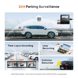 70Mai A510 Dash Cam 1944P HDR GPS ADAS 4G Front And Rear Car DVR - stepyours.com