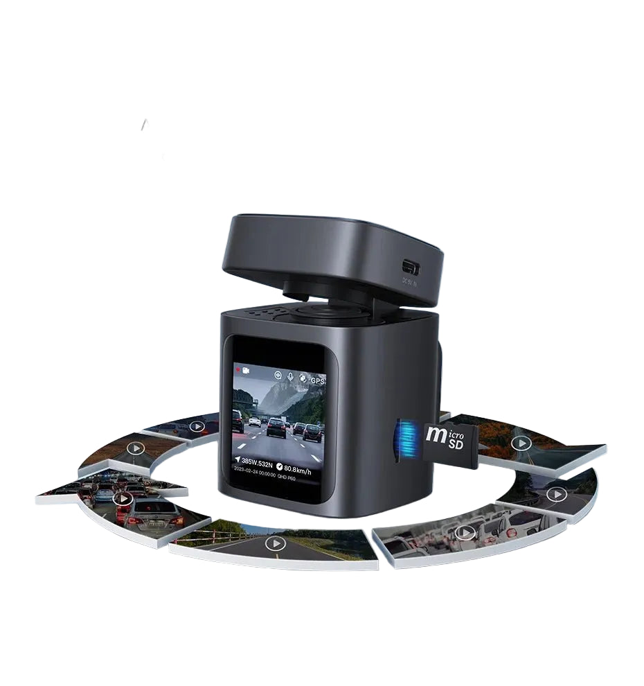 Baseus VD1 3K Dash Cam Front And Rear With GPS Supercapacitor 24H Parking - stepyours.com