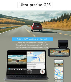 Acceo 4K Dash Cam With GPS WiFi Dual Lens Night Vision Front Rear - stepyours.com