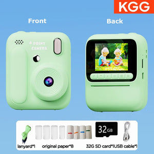 Kids Color Printing Instant Camera 32GB 1080P Digital Photo Video Gift - stepyours.com