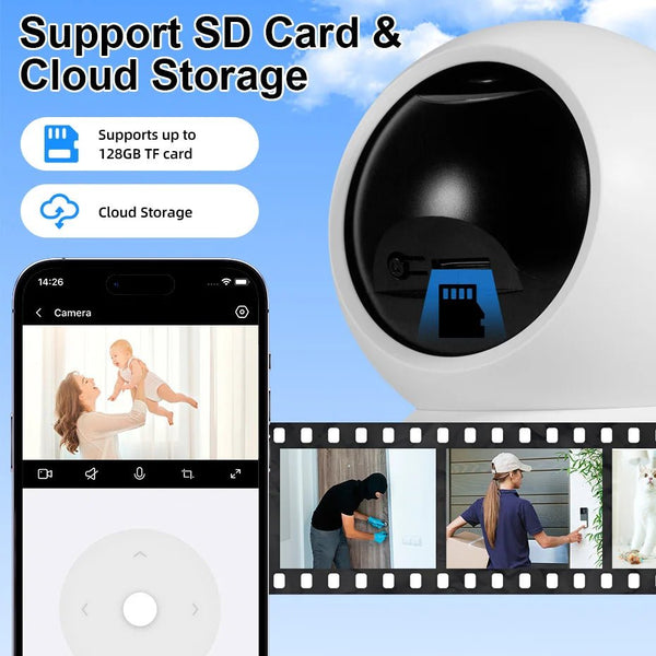 Fuers 4K 8MP Indoor IP Camera WiFi With Auto Tracking - Tuya App Compatible - stepyours.com