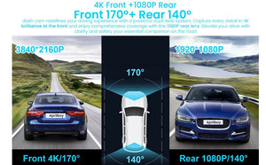 Ultra HD 4K Car Dash Cam With WIFI DVR Night Vision 24H Parking GPS - stepyours.com