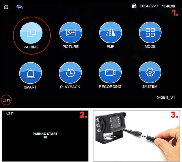 GreenYi 1280x720 HD AHD Wireless Truck DVR 7 Inch Night Vision Backup Camera - stepyours.com