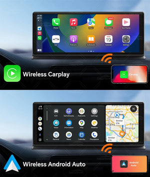 K60 Pro 11.3 Android 14 Screen GPS CarPlay Android Auto Dash Cam 1080P RearView - stepyours.com